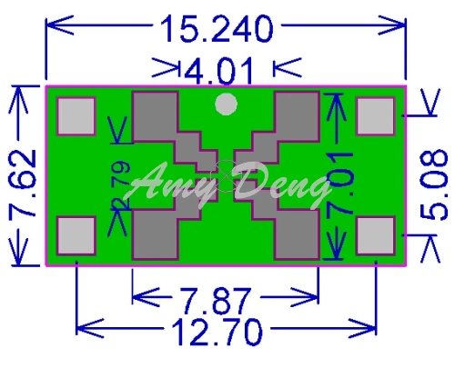 10 шт./лот пластина адаптера с активным кристаллом для размера 7050 5032 3225 и другой