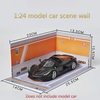puzzle toy simulation for 124 model car garage diy pvc parking space car decoration scene accessory background wall kids gifts