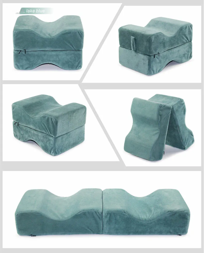 Memory Foam наколенник Подушка для сна Pregancy облегчение боли Клин подушки многофункциональная поддержка almohada rodilla11013