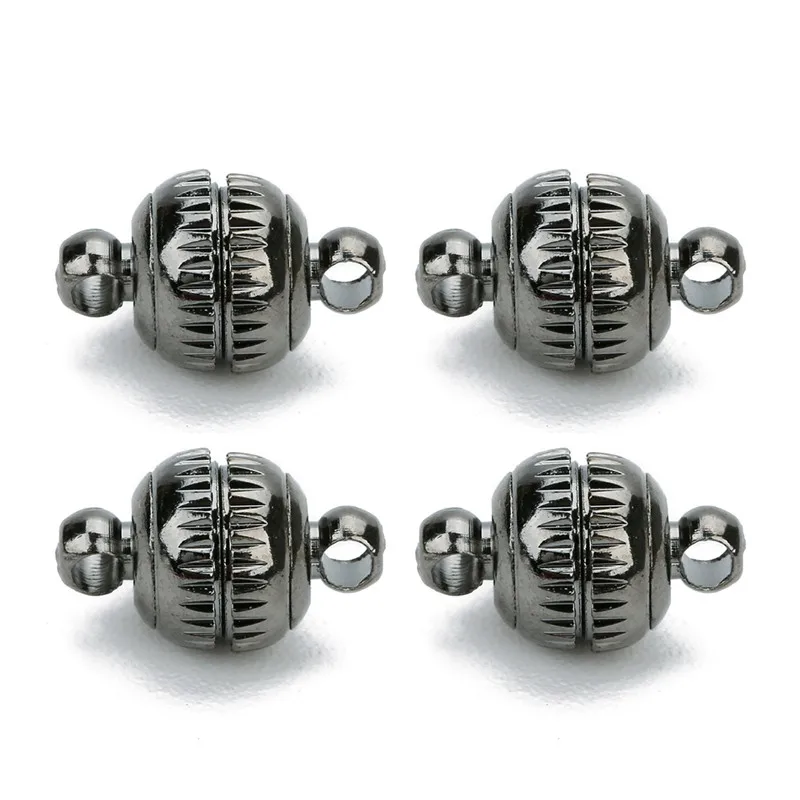 Xinyao сильная медная Магнитная застежка-шар Diy для изготовление браслета ожерелья 8 мм Dia Gold Gunblack круглые застежки ювелирных изделий