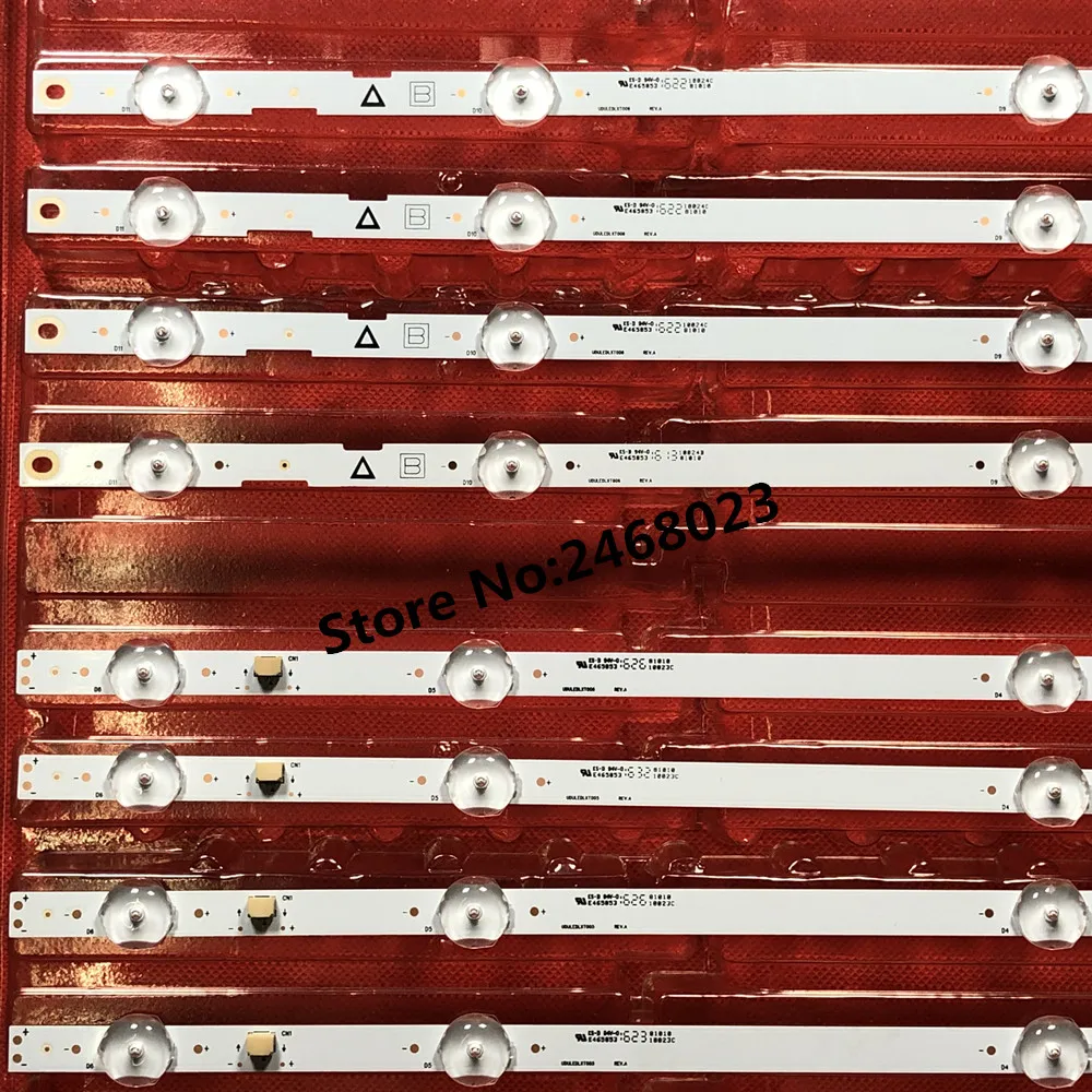 Новый комплект из 8 светодиодный ных лент для подсветки 55PFL5601 55W5S1P 55W6S1P LB55084 VDU