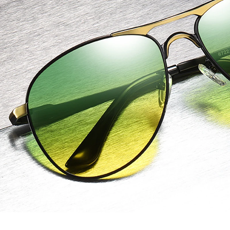 Очки ночного видения Поляризованные день и ночь винтажные очки Hombre Oculos Masculino Veithdia