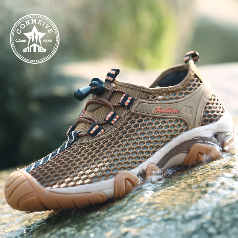 Мужская обувь с эластичной лентой дышащая для улицы лето 2016|sandal charm|sandal running