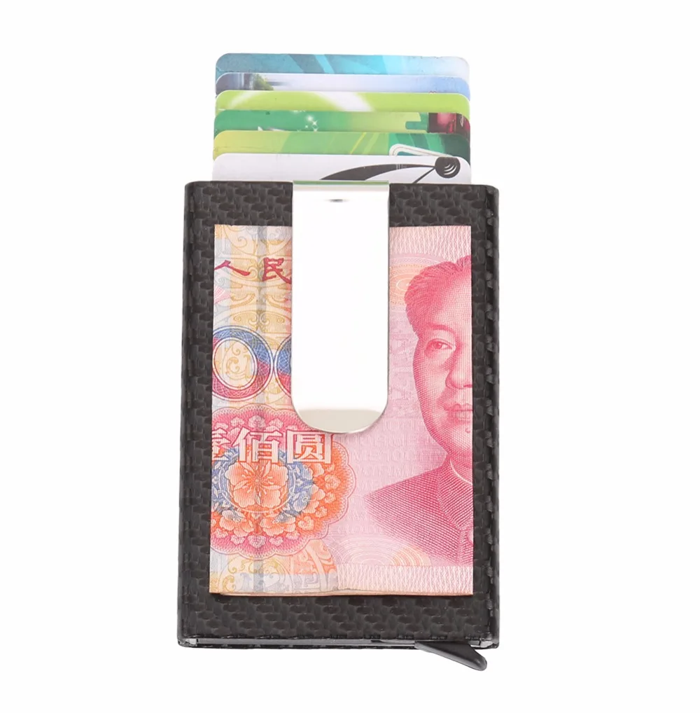 Artmi Men Business Card Case RFID Blocking Wallet Carbon Fiber Holder Automatic Pop-up Aluminum | Багаж и сумки