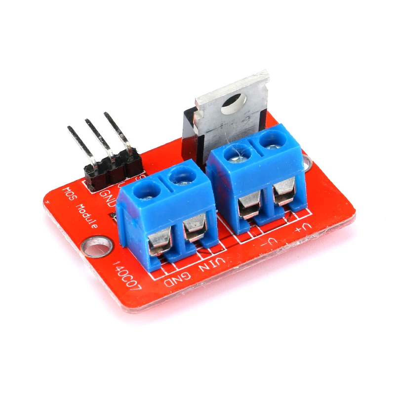 Фото Диммер 0-24 В, верхняя кнопка Mosfet IRF520, модуль драйвера MOS IRF 520 для Arduino MCU ARM Raspberry pi №2
