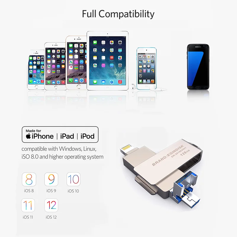 Новинка Otg USB флеш-накопитель для iPhone/Android телефон ручка-накопитель для iPhone 6 6P 6S 7 7P 7S 8 8P X XS XR Pendrive iOS 8,0 выше