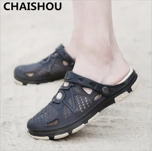 CHAISHOU новые горячие летние мужские сандалии, мужская обувь, дышащие пляжные мужские шлепанцы