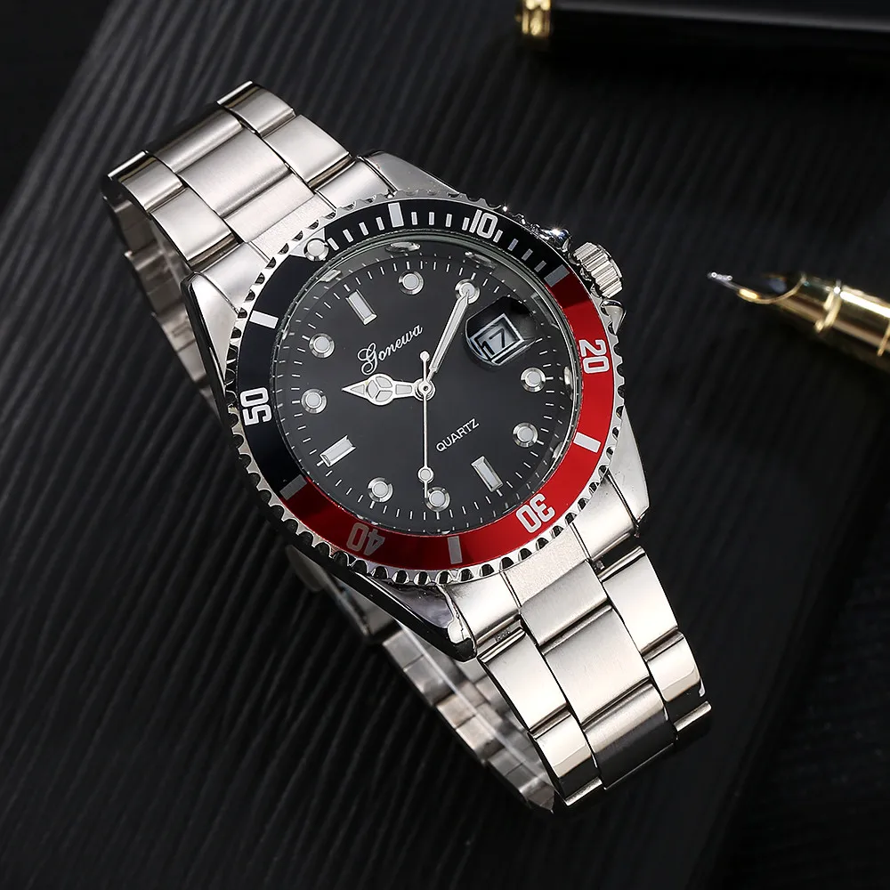 

Men Fashion Military Stainless Steel Date Sport Quartz Analog Wrist Watch Business Top Quality Watch Smart Watch New
