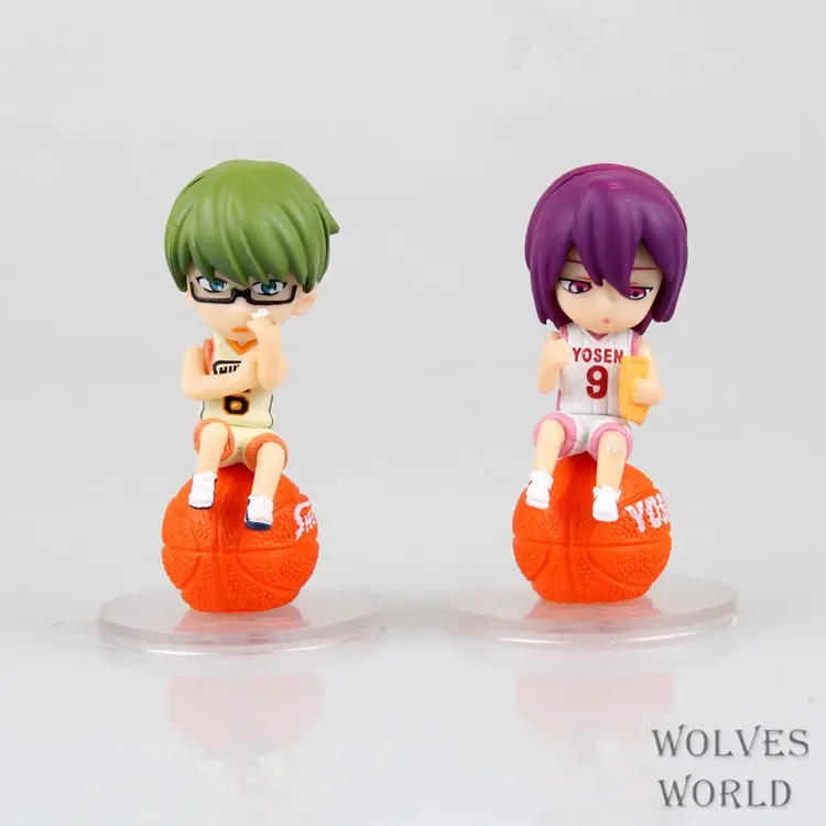 Anime Kuroko's Basketball 6PCS/SET Kuroko Tetsuya Kise Ryota Kagami Taiga Aomine Daiki PVC Action Figures Toy Model Collectibles | Игрушки