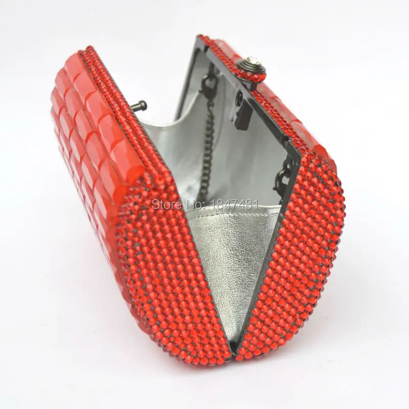 Мини-клатчи laiSC в форме коробки роскошные вечерние сумочки с кристаллами