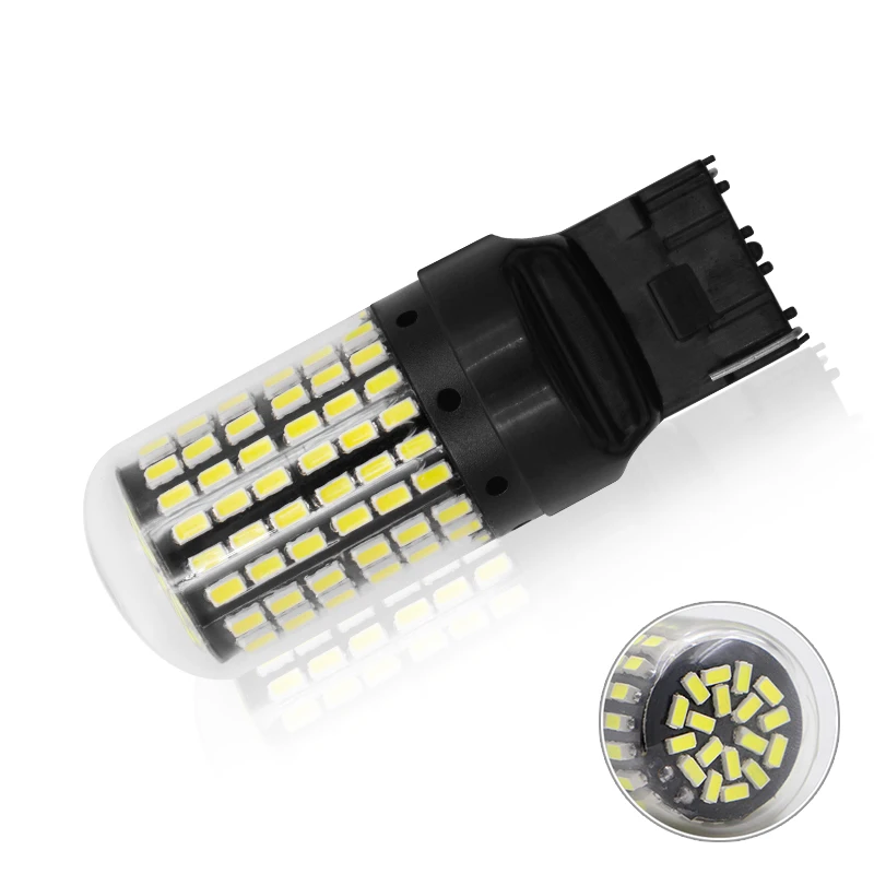 Автомобильный светодиодный стоп-сигнал светильник 7440 T20 3014 чипы 144 SMD лампы нет Hyper