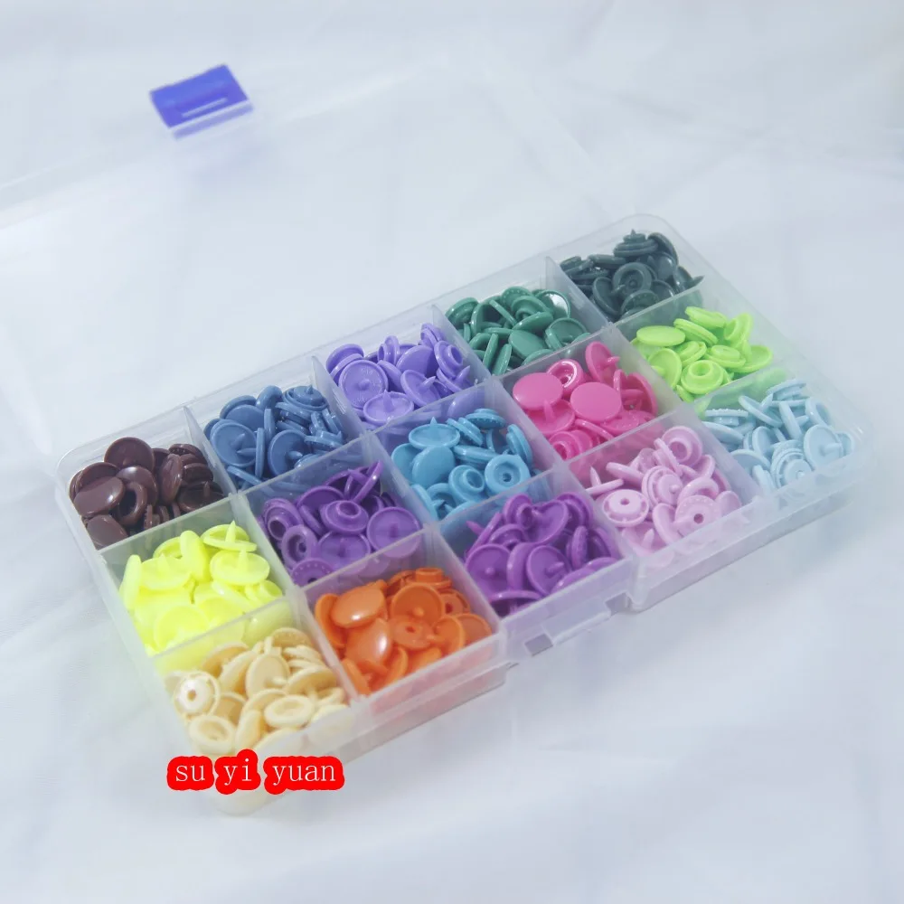 300 SETS/LOT Two box baby snap buttons Diameter 12mm mix color sold KAM T5 clothing accessories | Дом и сад
