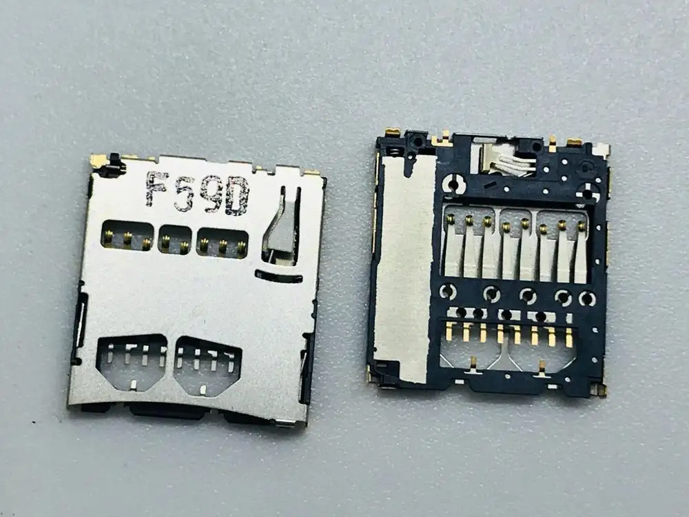 

TE LCN MOLEX ALPS 6/8PIN Push-push Patch Type Micro Nano SIM SD TF Card Slot Tray Holder Reader Adapter PCB FPC Connector Repair