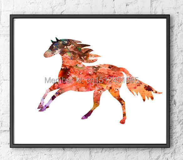 

Новый Детский Настенный декор для детей красочная абстрактная лошадь настенный художественный принт картина для гостиной спальни настенн...
