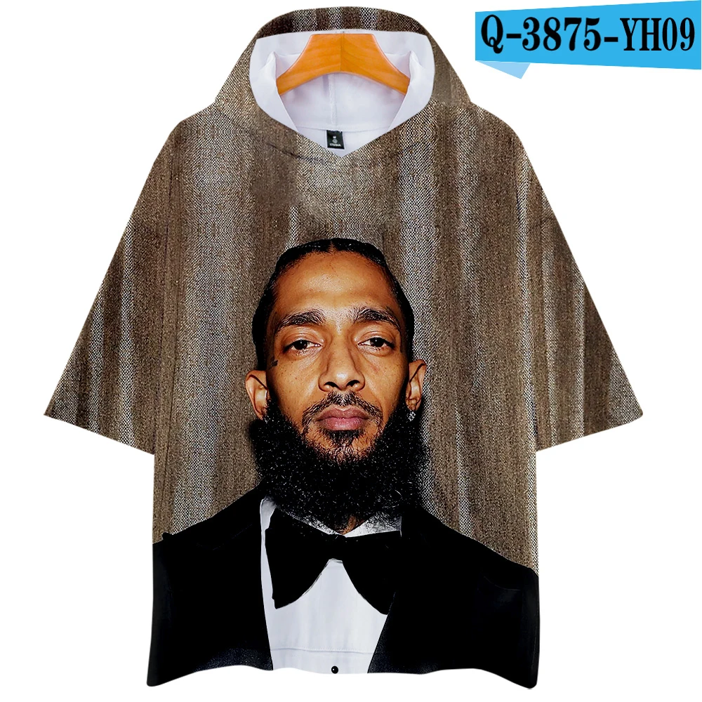 Nipsey hussle 3D толстовки Новая модная футболка с короткими рукавами лето/весна крутая и дышащая футболка с короткими рукавами - Цвет: H