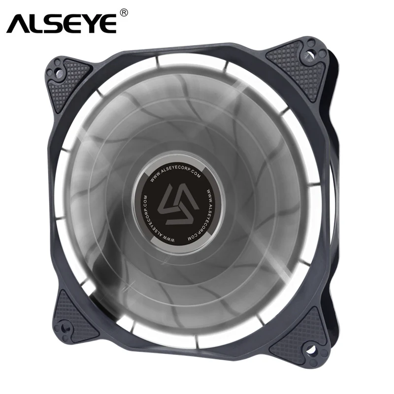 ALSEYE вентилятор для компьютера LED куллер 120 мм 12 В 4pin ШИМ кулер корпуса / Процессор