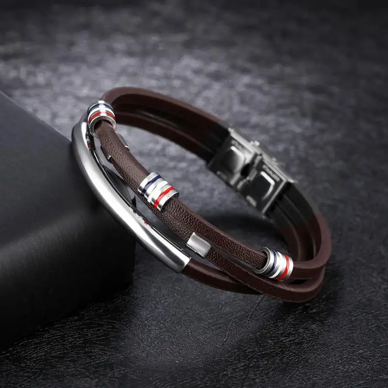 Jiayiqi Новые Модные Винтажные теплые браслет многослойный из натуральной кожи Charm