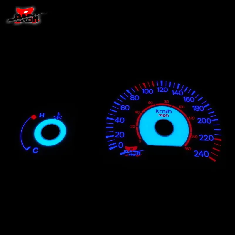 DASH EL Glow Gauge Для Galant Sei 1998 обратное свечение белое лицо голубое зеленое