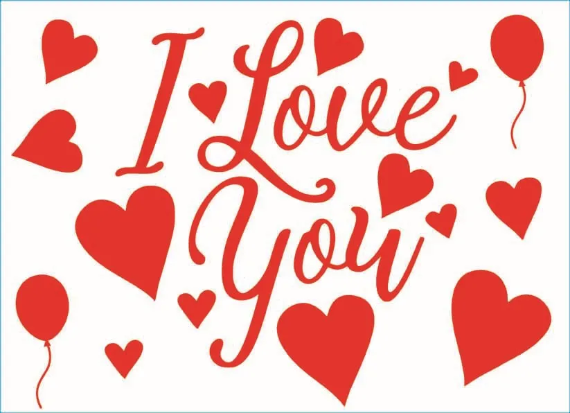 1pcs i love stickers 1 Набор 18 дюймов без морщин прозрачные гелиевые прозрачные воздушные шары стикеры "День рождения" красочные перья День Рождения декорации вечеринок - Цвет: 1pcs i love stickers