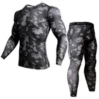 Комплект мужской зимний, камуфляжный, с футболкой для бодибилдинга, s-xxxl, набор Рашгард