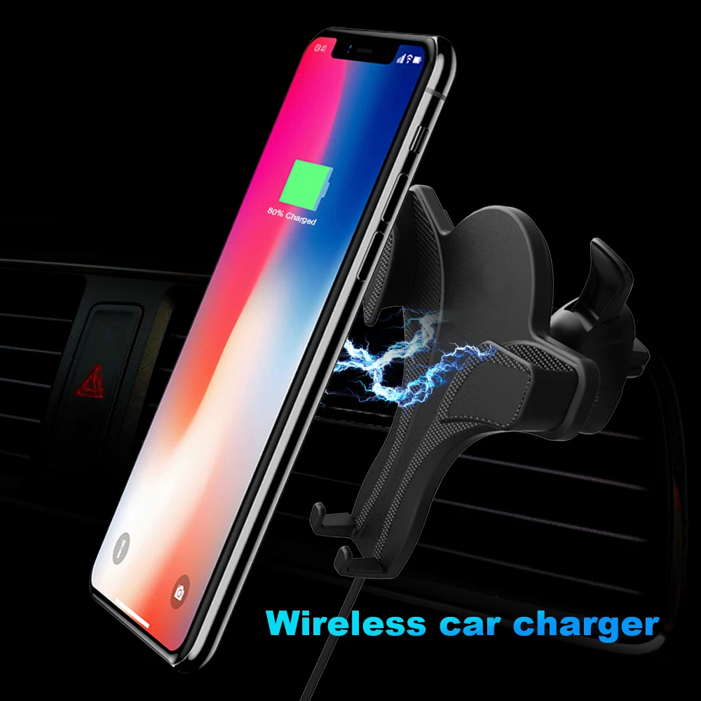 NYFundas 2в1 автомобильное беспроводное зарядное устройство для Samsung Gaxary S9 S8 Plus Note 9 S7