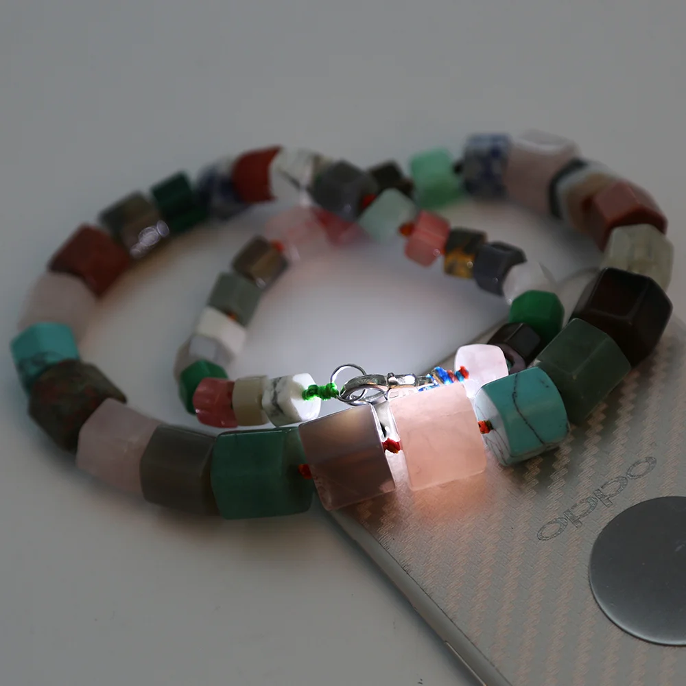 Yumten Цветное Женское Ожерелье Заявление Колар Маскулино Модное Натуральное Силовое Драгоценное Камень Молитва Персонализированная Бижутерия Оптовая