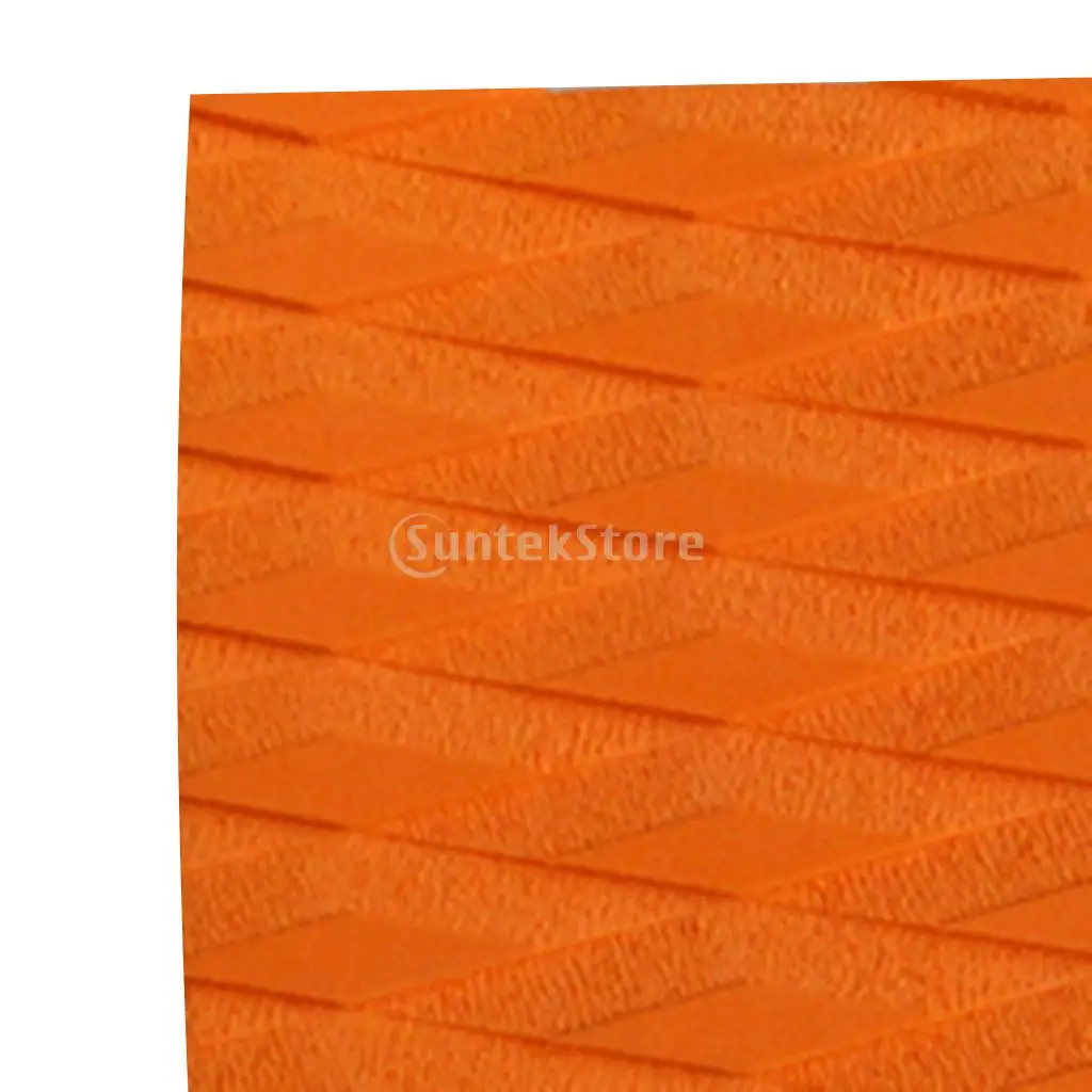 

6 Pieces Diamond Grooved Non-slip EVA Traction Pad Surf Deck Grip Mat Tail Pad Trim Sheet for Surfboard Kiteboard Skimboard