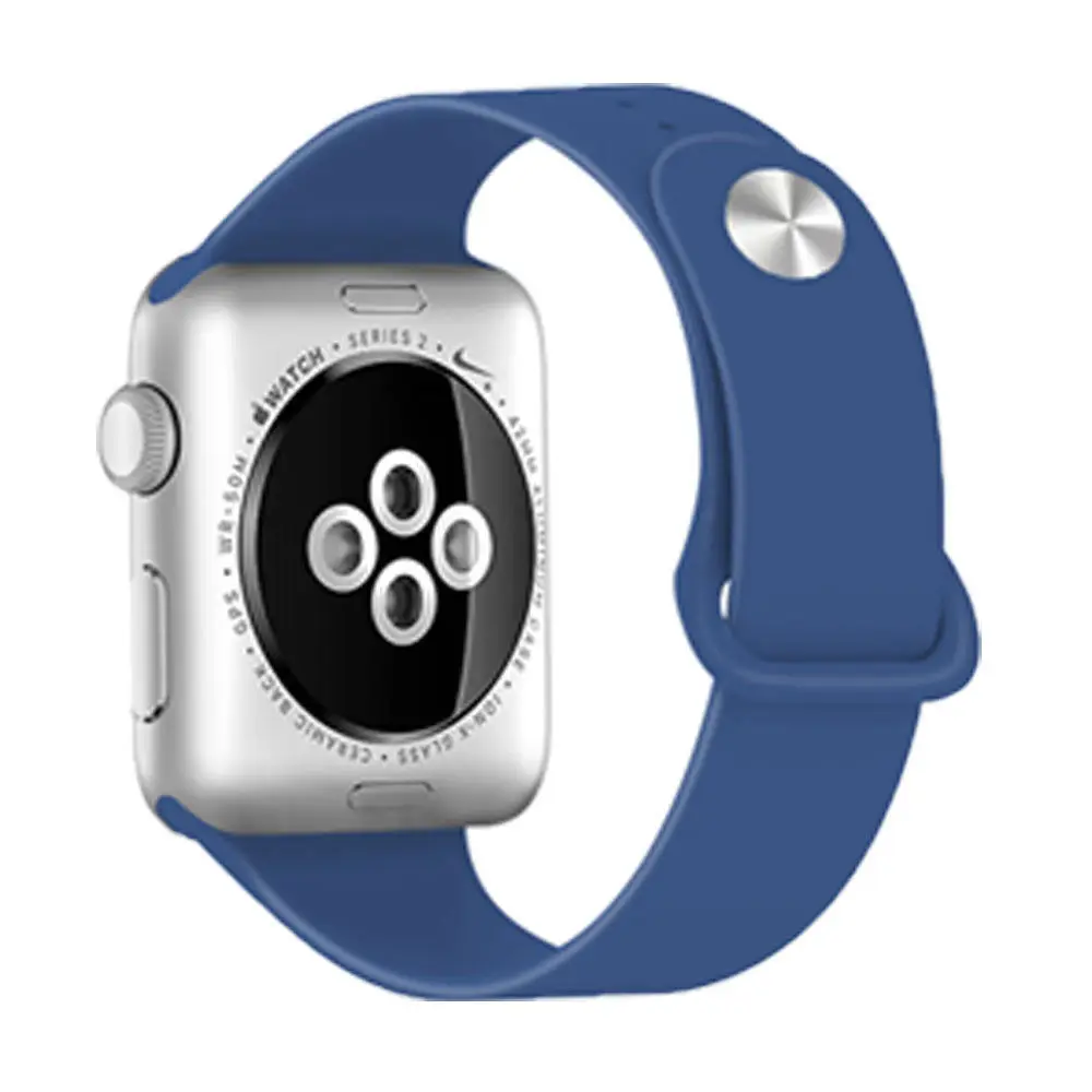 38mm Замена силиконовый спортивный ремешок Ремешок для Apple Watch 38 мм 42 мм iWatch Маленький Горячий - Цвет: 38mm