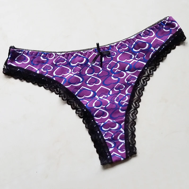 6 упак. Для женщин нижнее белье Модные однотонные Цвет хлопковые трусы для милые