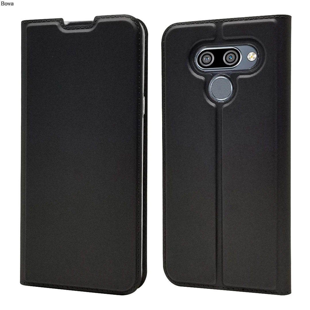 Gray Чехол для телефона LG K50 откидная крышка чехол для телефона Магнитный адсорбционный чехол для LG K50 супер тонкий Матовый сенсорный - Цвет: Gray