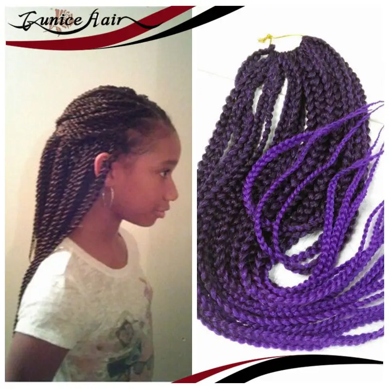 afro twist braid hair synthetic braiding box braids kinky extensions100g Hot women |
