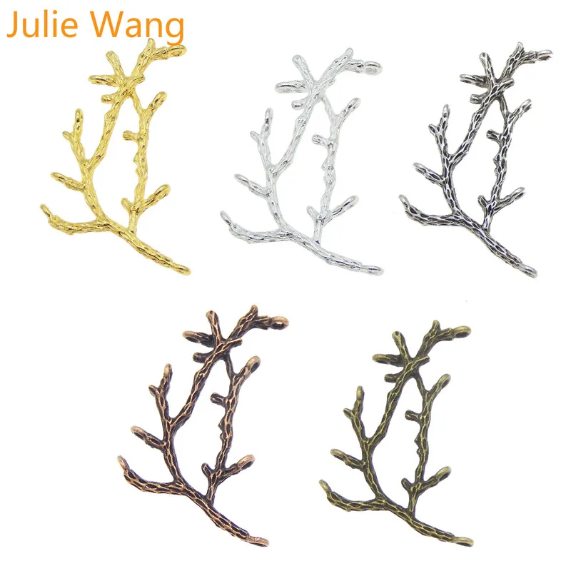 Julie Wang 10 шт. подвески из сплава ручной работы Подвески для ювелирных изделий Аксессуары 5 цветов на выбор