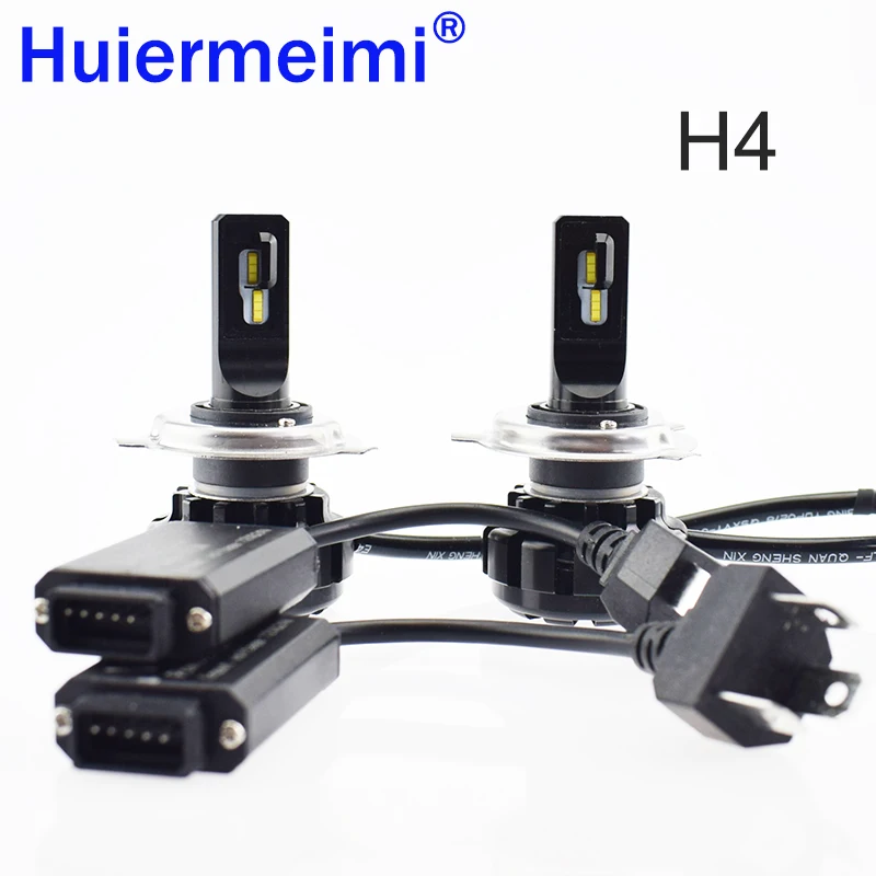 2 шт. Автомобильные светодиодные лампы H1 H11 H7 H4 12 В ZES CSP 80 Вт|Передние LED-фары для