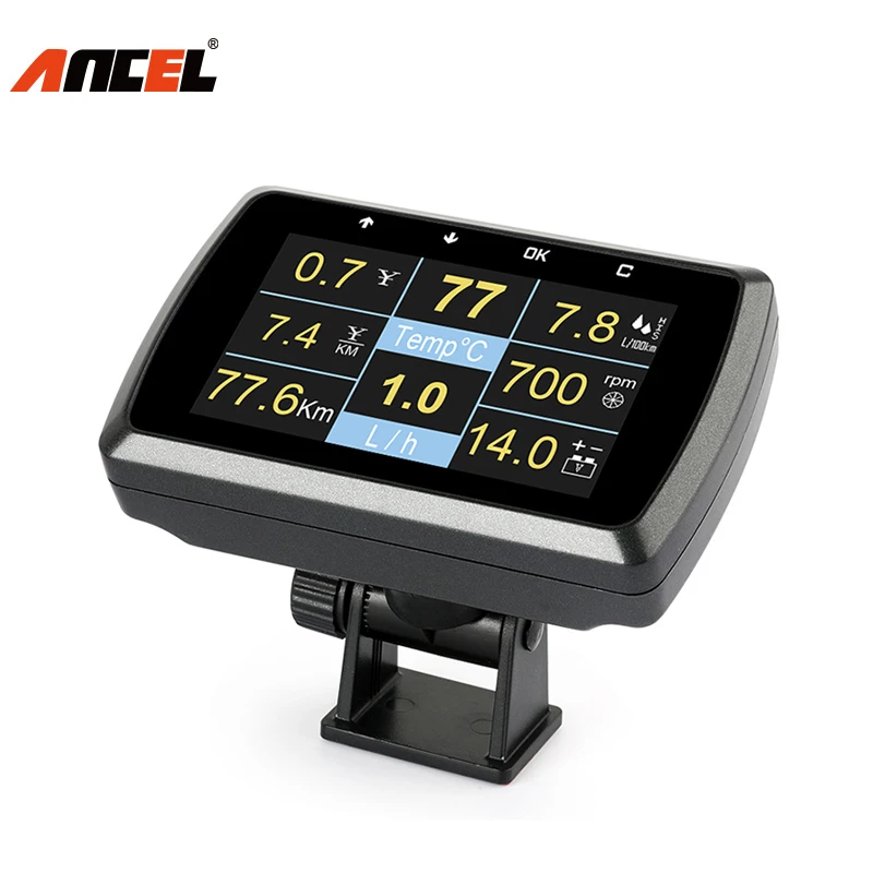 Ancel A501 автомобильный OBD2 Умный Цифровой измеритель считывающий Автомобильный