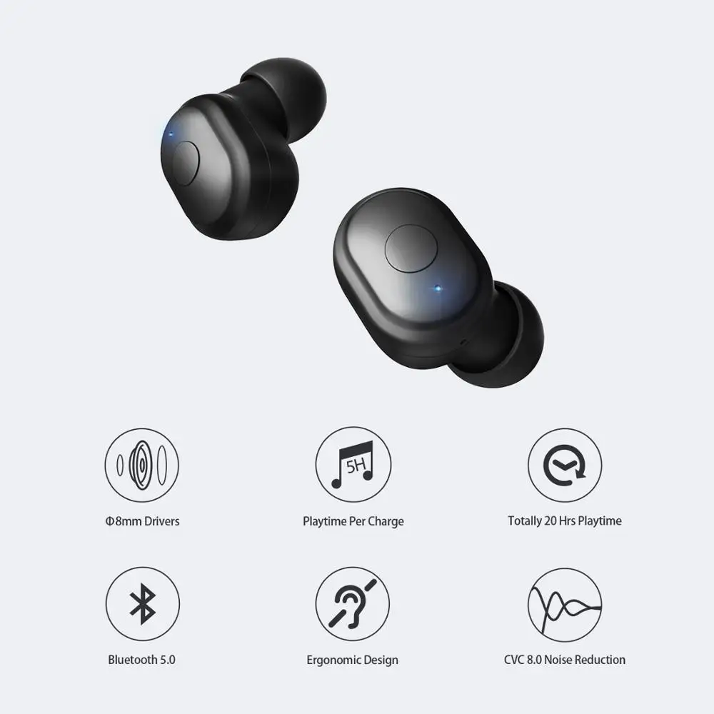 Беспроводные наушники Mixcder T1 TWS Bluetooth 5 0 CVC8.0 с шумоподавлением стереонаушники