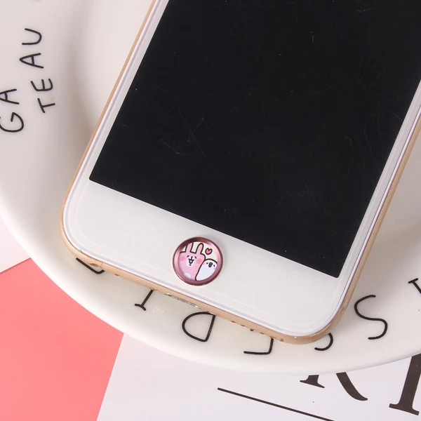 3 Мультяшный милый Единорог Touch ID Home кнопка наклейка для iPhone 8 7 6S Plus 5s SE 5C для iPad Air 2 Mini 4 панель дверного замка для отпечатка пальца - Цвет: 3