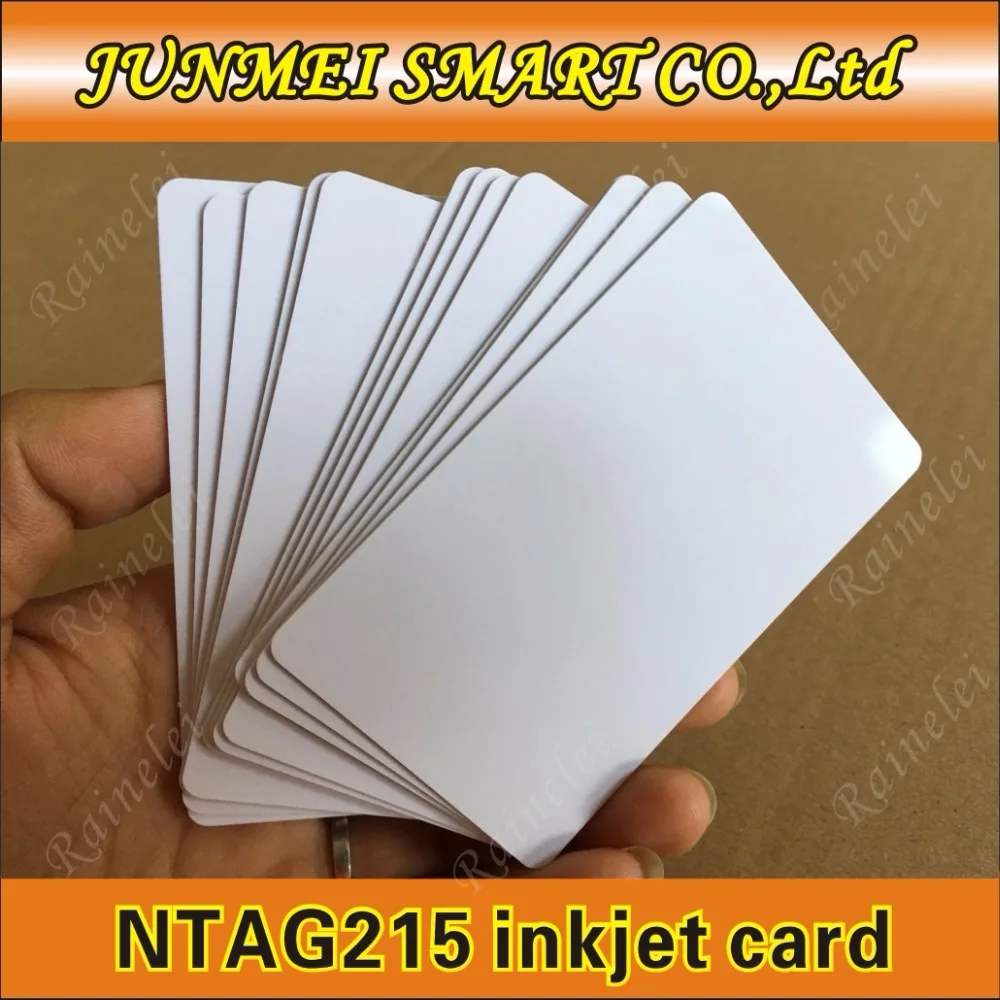50 шт./лот nfc 215 карта для печати струйным принтером карты принтера Espon Canon|ntag 215|card