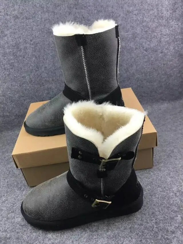 Новинка 2019 лидер продаж зимние сапоги из овчины и натурального меха 100% шерсть