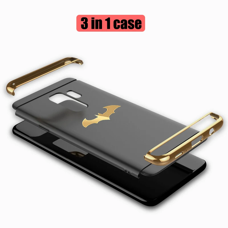 Жесткий чехол BFOLLOW Batman для Samsung Galaxy S9/S9 Plus/Note 8 Note 9/S8/S8 Plus 3 в 1 чехол-накладка |