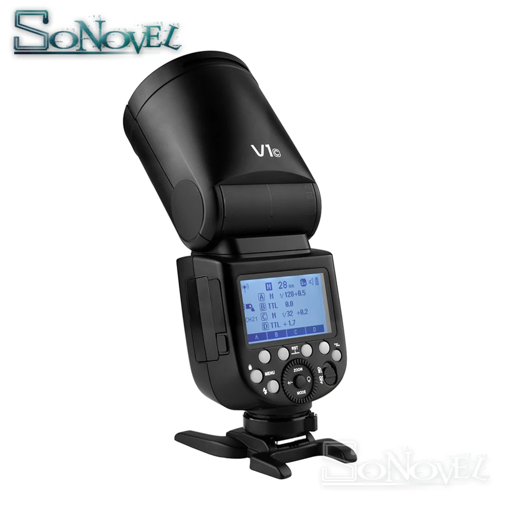Вспышка для камеры Godox V1 V1C V1N V1S V1F V1O TTL 1/8000s HSS литиевая батарея Speedlite Canon Nikon Sony Fuji