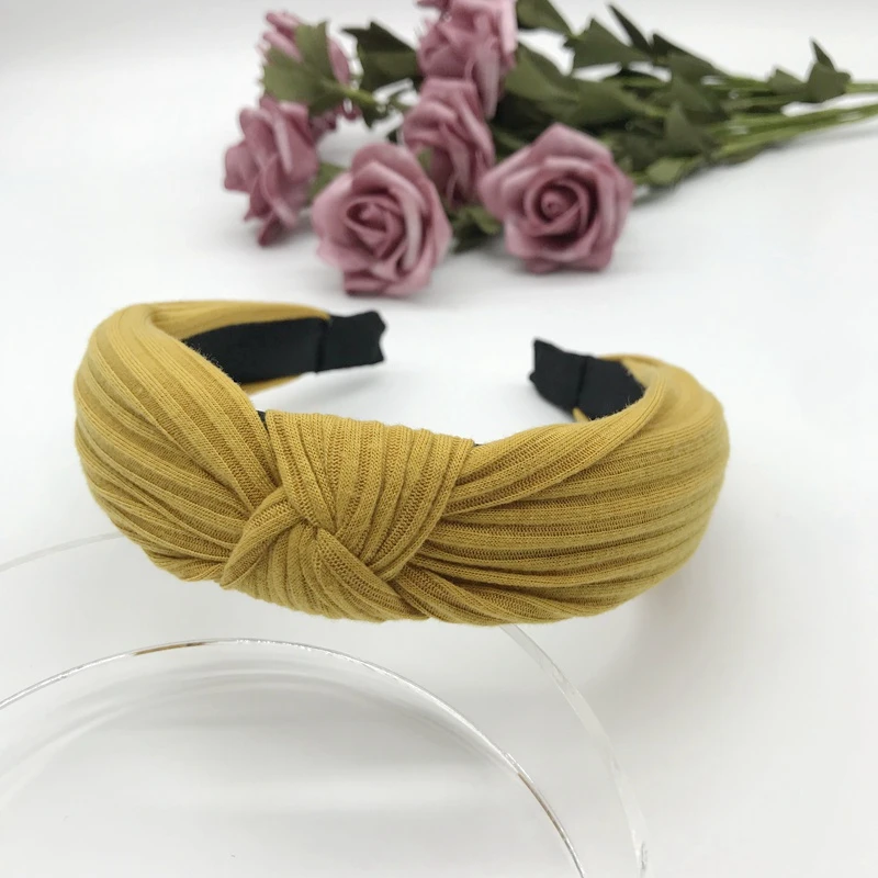 Повязка на голову женская мягкая с бантом аксессуары для волос |