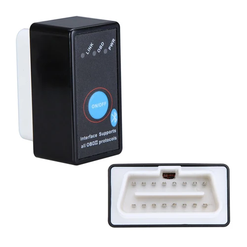 Мини ELM327 Bluetooth OBD2 Автомобильные Диагностика сканер с Мощность выключатель +
