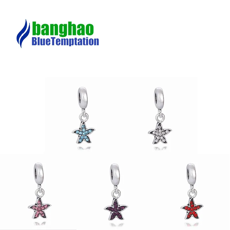 

five stars Beads Crystal Fits charmss plata de ley original bracelet jewelry valentine's day mary poppins bijoux DGB210