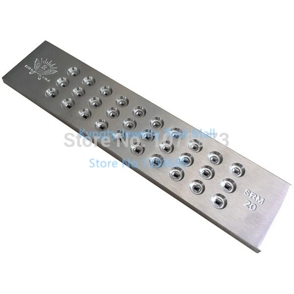 

Free Shipping 5.10-7.00mm Hole Size Tungsten Carbide Draw Plates Jewelry Tool 20 Holes Square Shape Drawplates