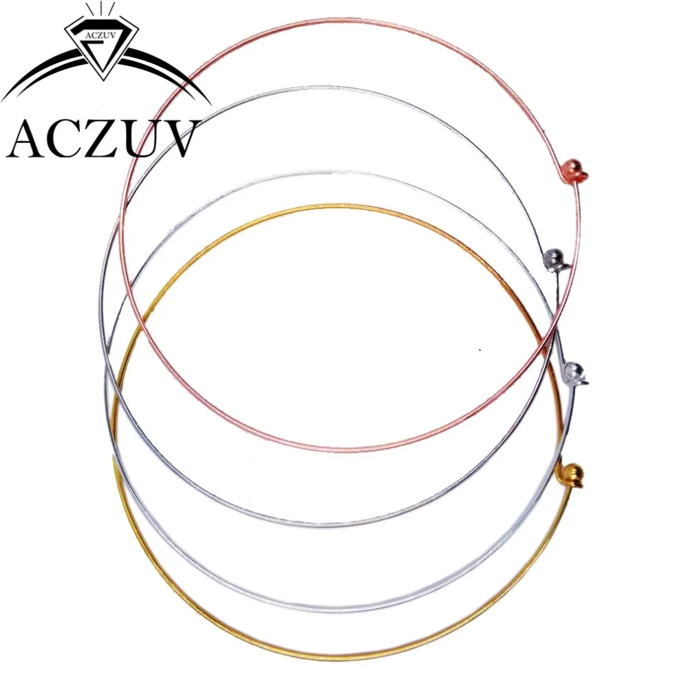Серебряное/розовое золото/родиевое покрытие/Золото 1 2 мм проволока 13 см круглый