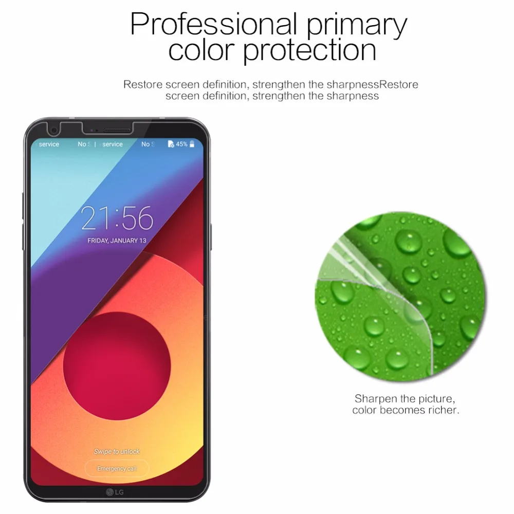 2 шт./лот Защита экрана для LG Q6 Q6a NILLKIN Матовая Антибликовая супер прозрачная