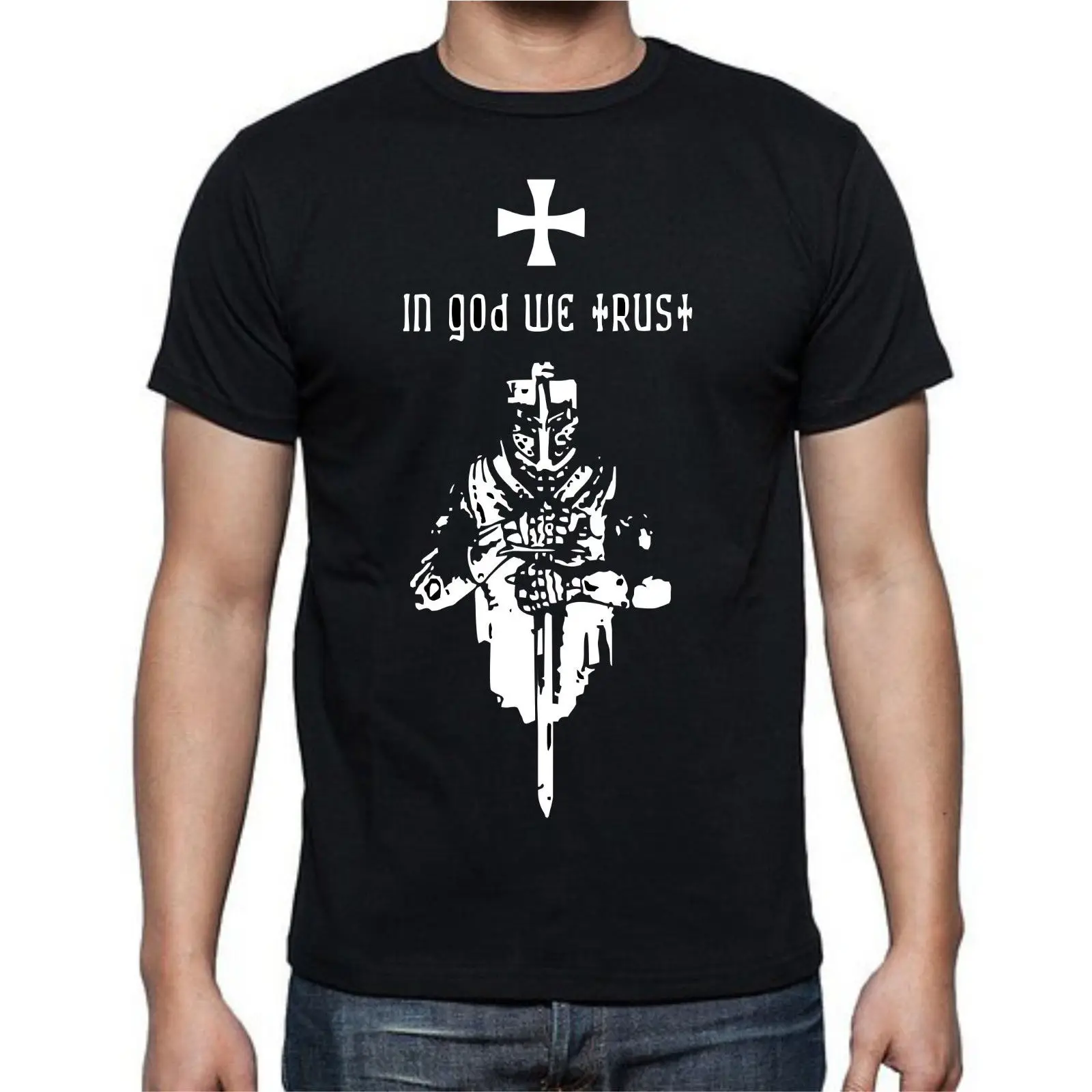 Лидер продаж 2019 модная футболка с надписью We Trust от God футболка|fashion t shirt|t shirtt shirt