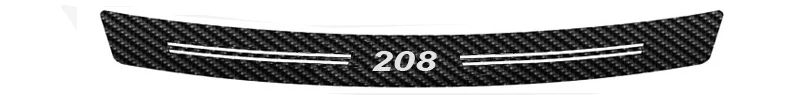 Углеродное волокно 206 308 307 508 2008 3008 логотип заднего бампера Стикеры для Peugeot