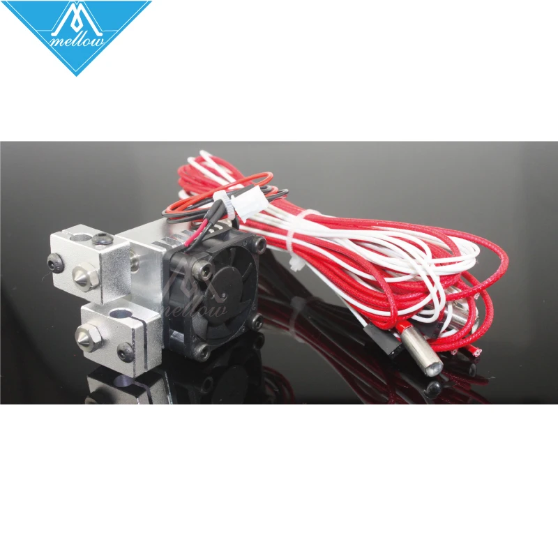 Мягкий цельнометаллический/Тефлон Химера Hotend полный комплект мульти экструзии 3D