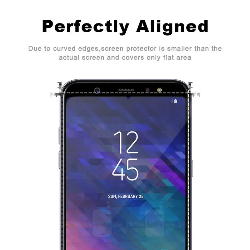 Закаленное стекло для Samsung Galaxy A6 2018 Защитная пленка экрана Plus A6plus + A 6 с полным